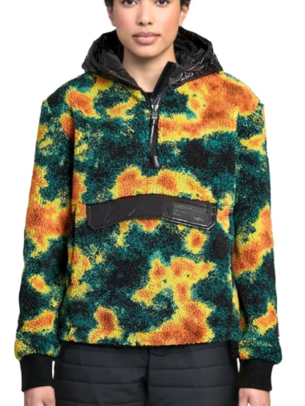 $735! NWT Women's Nobis Roche Hybrid Berber Pullover Fleece Hoodie - Size L